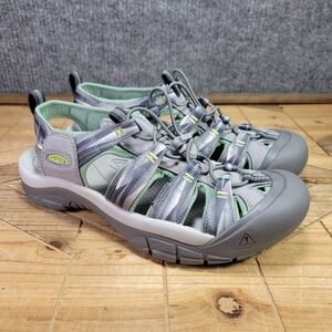 Keen Newport H2 Hydro Closed Toe Water Sandals Sz 10 Steel Alloy Prism 1028809